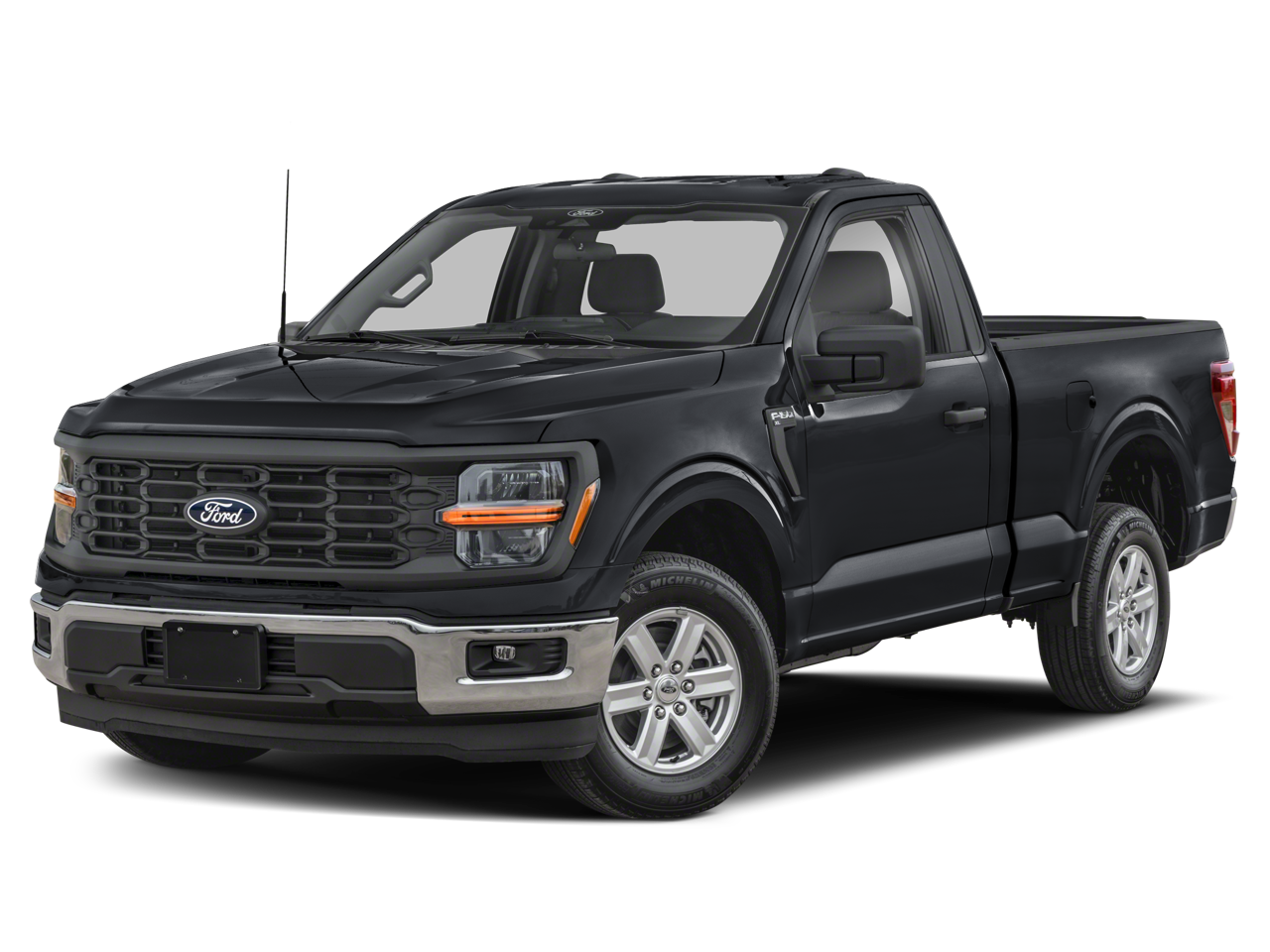 2025 Ford F-150 XL in Blue Metallic — front three-quarter view