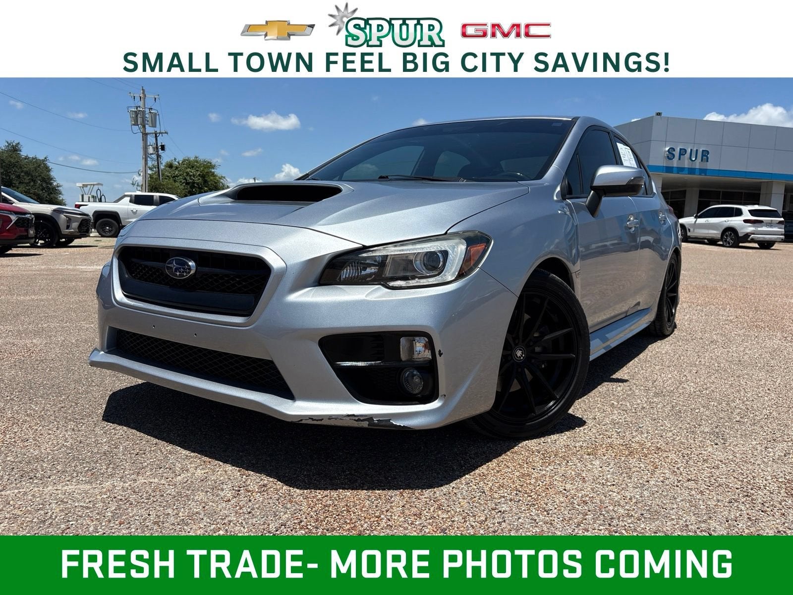 2016 Subaru WRX Limited in Silver — front three-quarter view